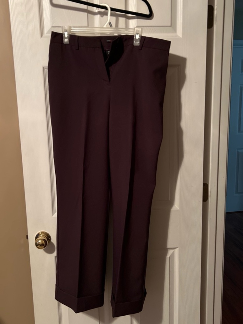 New York & Company Tailored Trousers in Plum